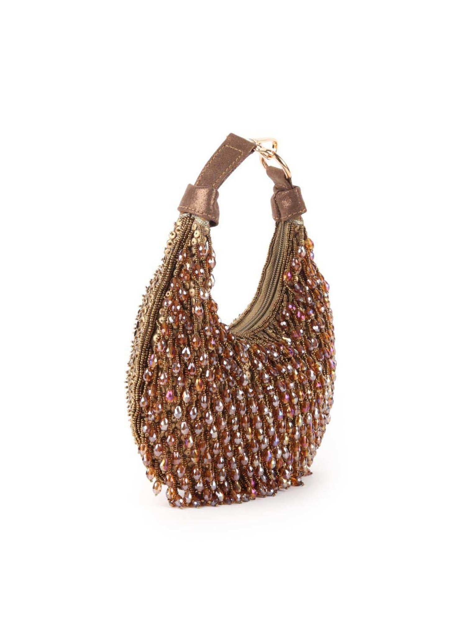 Odette Gold Embellished Handbag