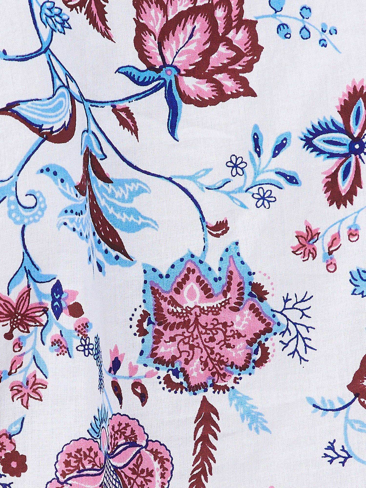 Melange by Lifestyle Off White Floral Print Tunic