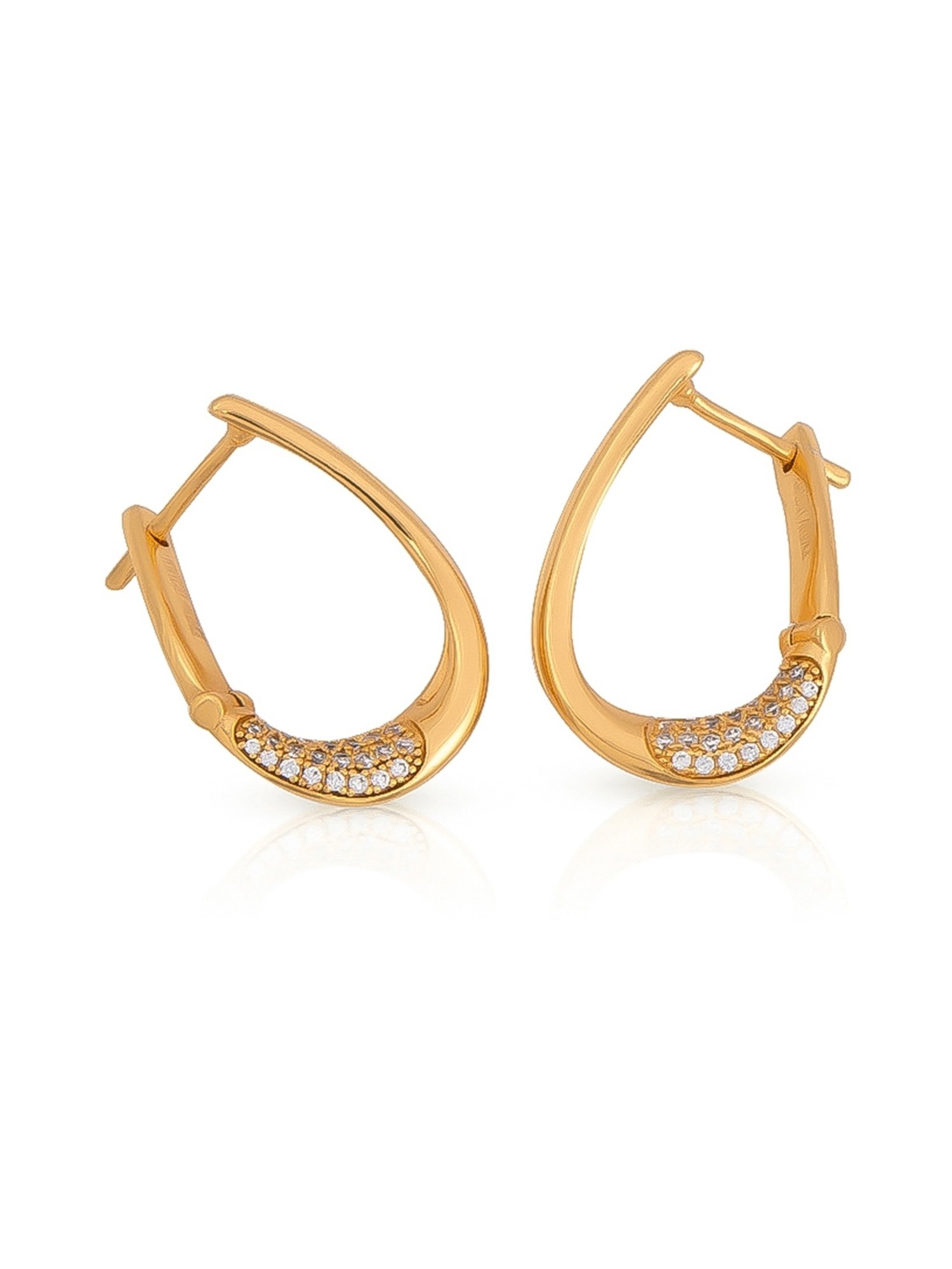 Perfectly Average U-shaped Studded Hoops for Women & Girls