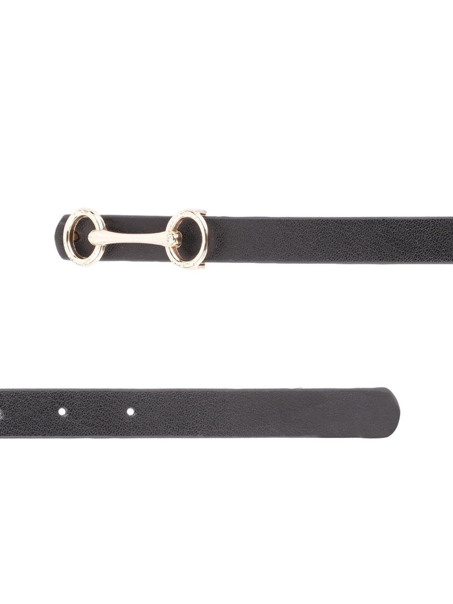 Antony Morato Black Leather Solid Waist Belt