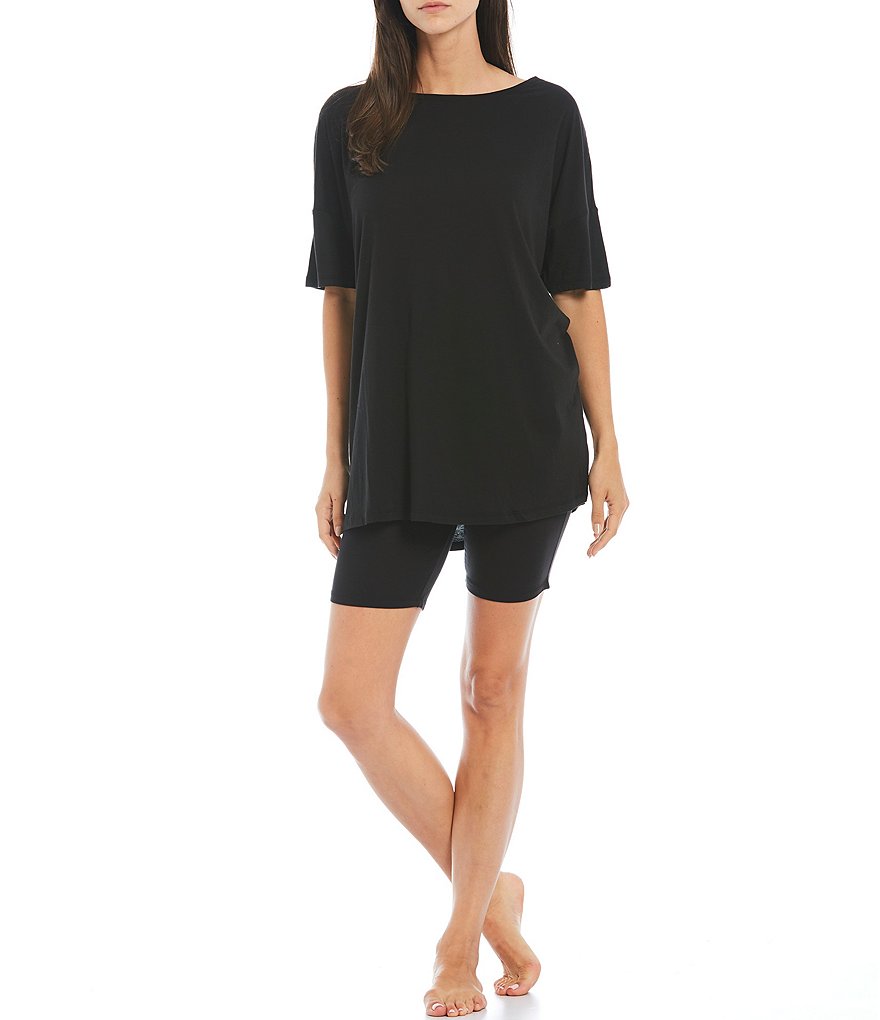 Honeydew Intimates Travel Light Solid French Terry Top & Shorts Coordinating Lounge Set