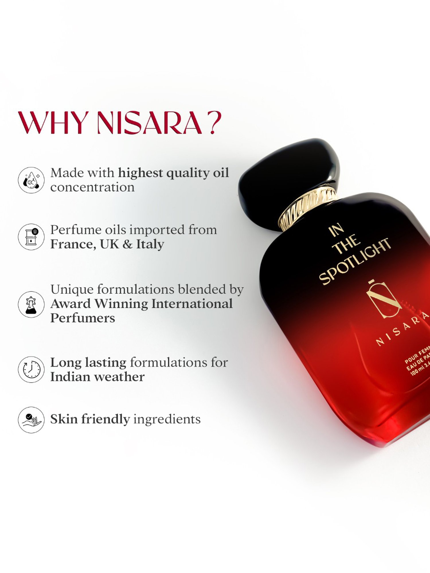 NISARA In the Spotlight Eau de Parfum for Women - 100 ml