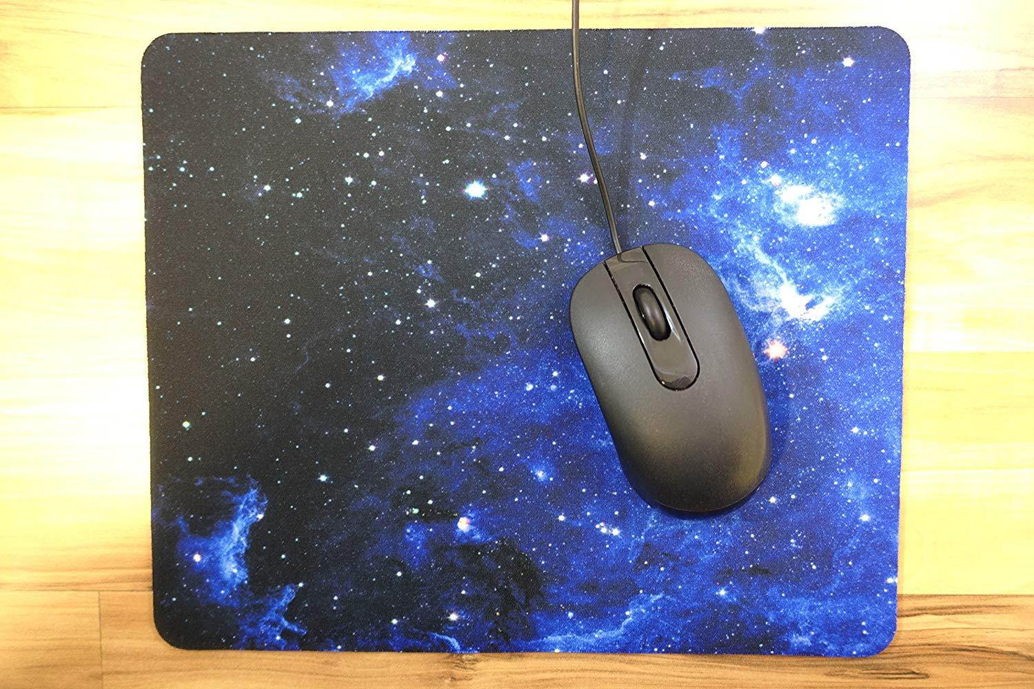 Blue Nebula Gaming Mouse Pad - Inked Gaming / Non-slip, rubber, professional mouse mat with smooth surface. PC Gaming Your Game. Your Style.