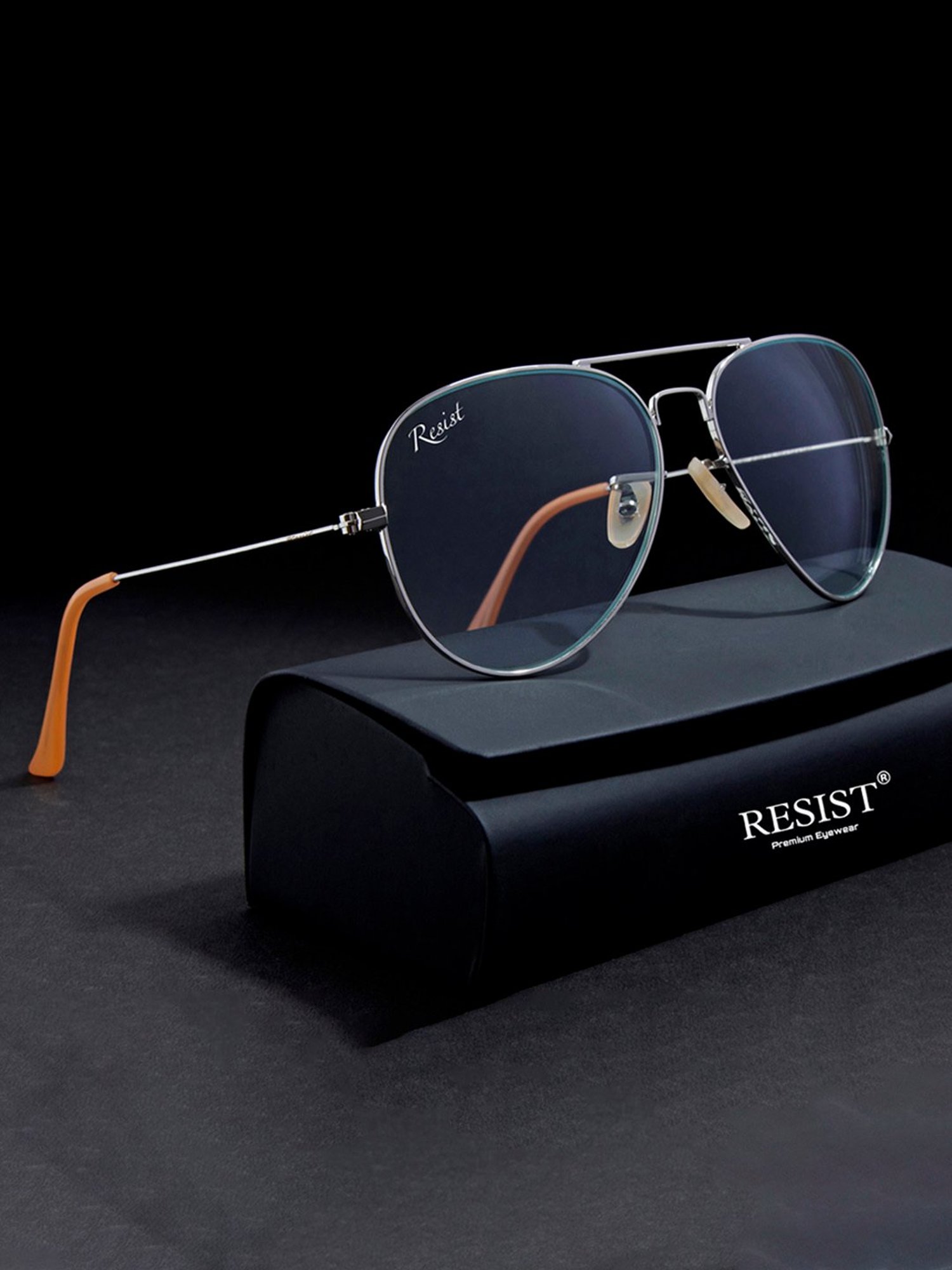 Resist Eyewear Clear Aviator UV Protection Unisex Sunglasses