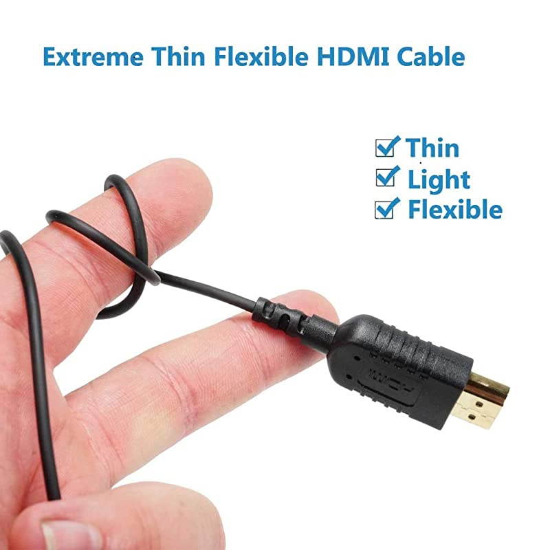 Thin HDMI Cable 6FT Hyper Super Flexible Slim 4K HDMI Cable Worlds Thinnest HDMI Cord High Speed Supports 4K 2K1080P 3D Ethernet ARC HDR for Nintendo SwitchPS4XboxHDTVPC