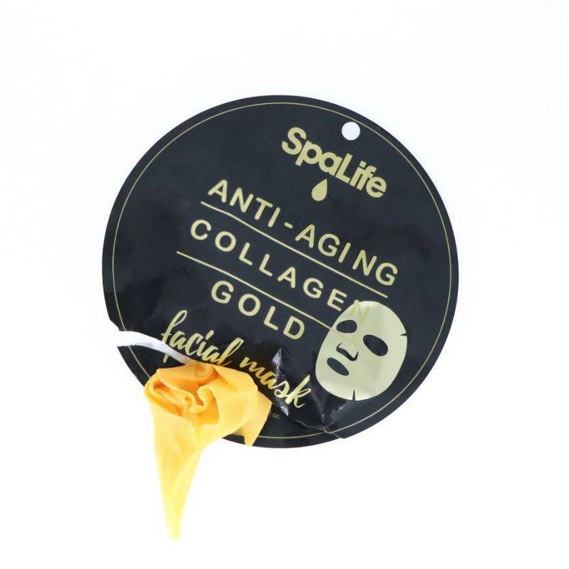 SpaLife Anti-Aging Collagen Face Mask - Gold - 0.81oz