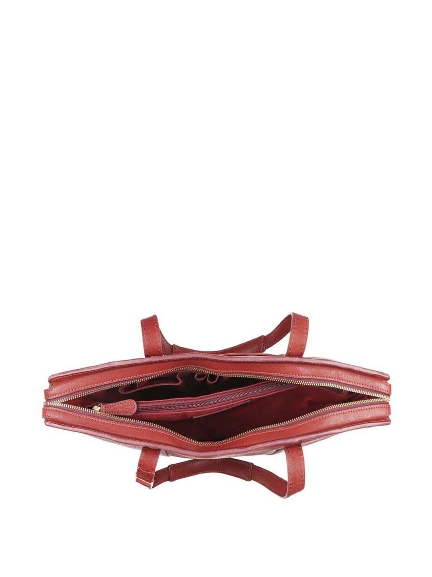 Hidesign Hipsters Red Yoga 03 Solid Large Tote Handbag