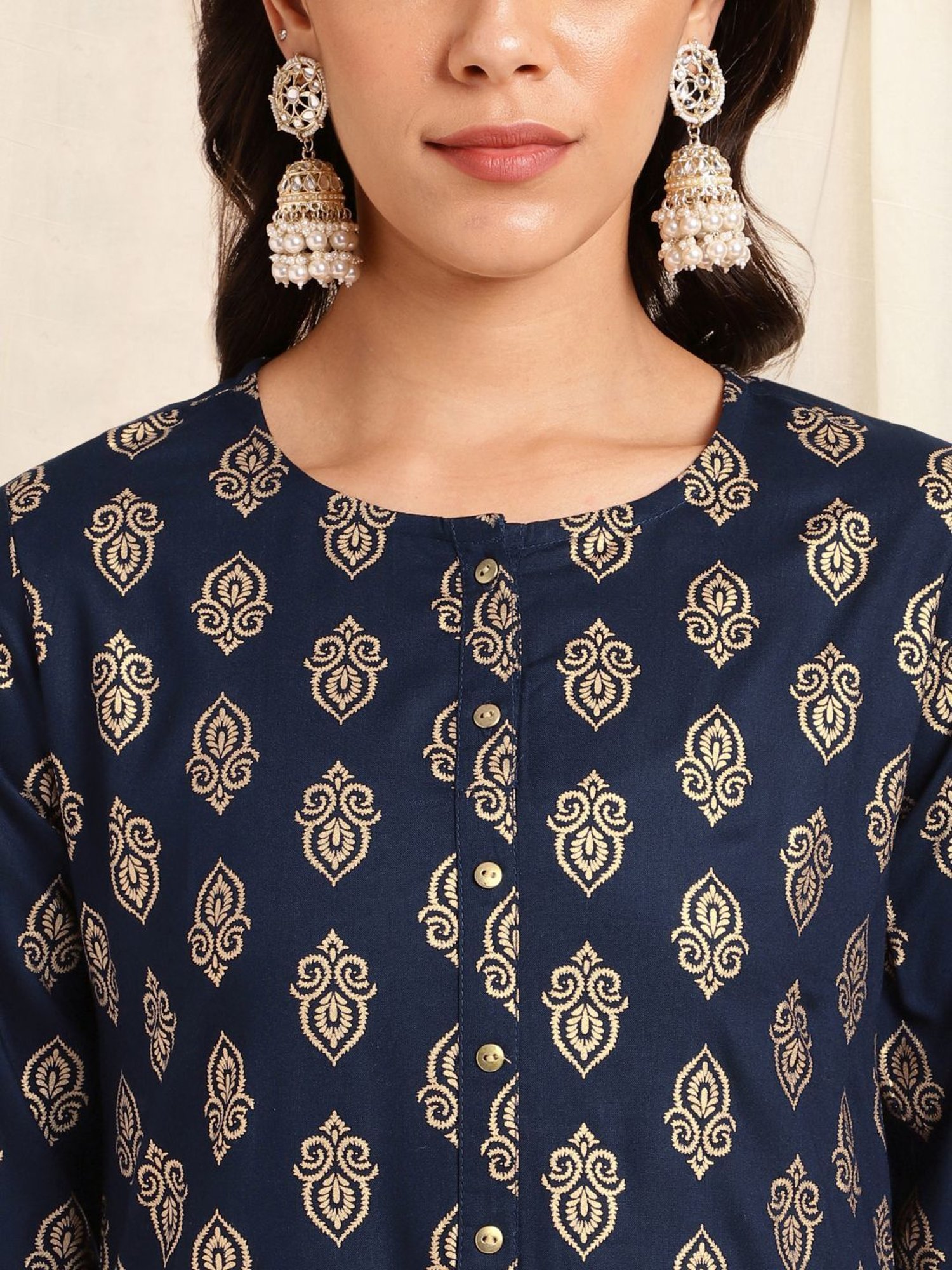 MIRCHI FASHION Blue Printed Kurta Salwar Set