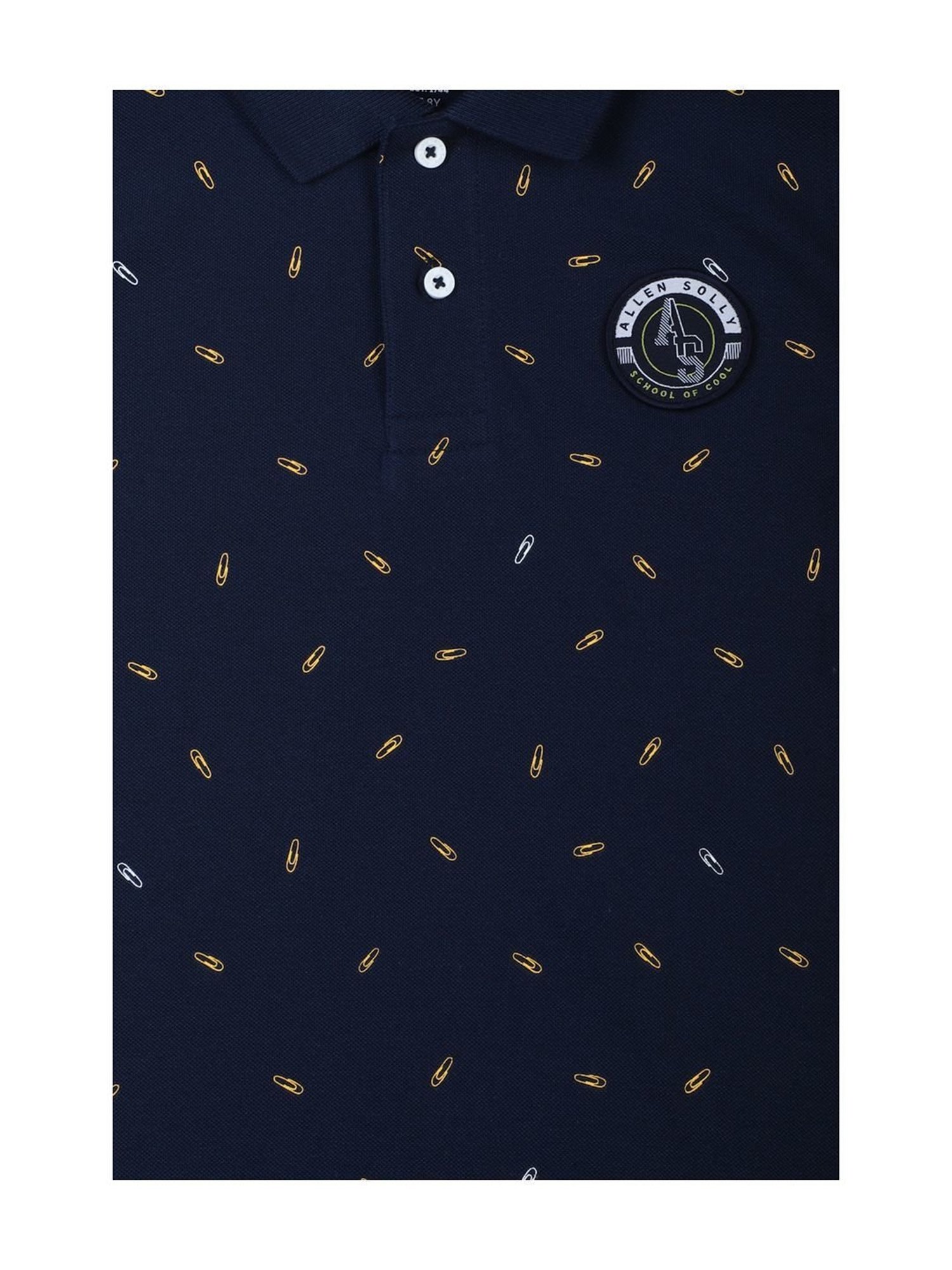 Allen Solly Junior Navy Cotton Printed T-Shirt