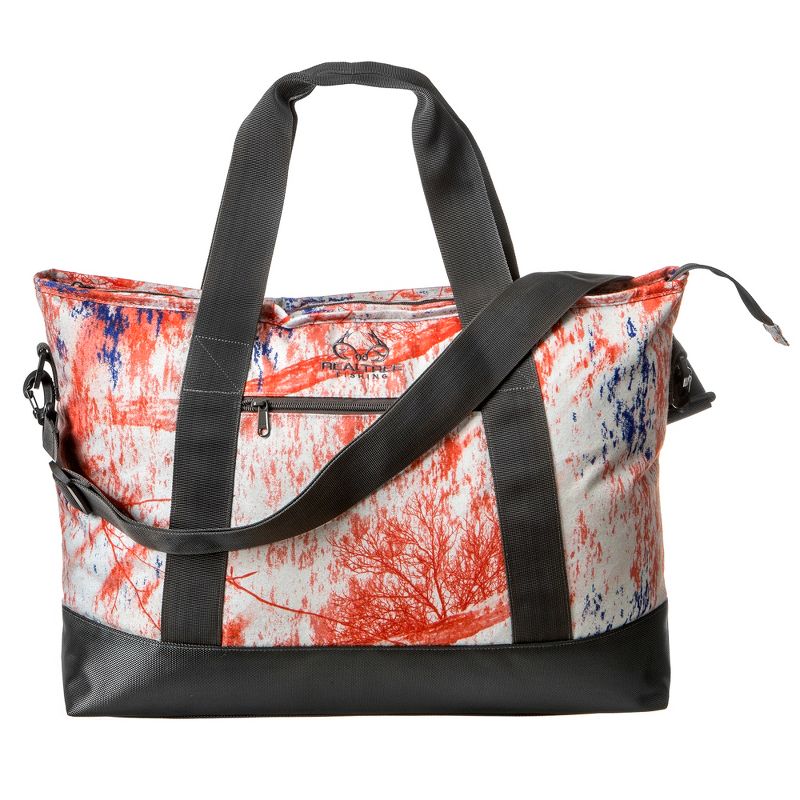 Insights Fishing Realtree Versatile Multi Use Spacious Carry-All Tote Beach Bag with Removable Shoulder Strap, Americana Design