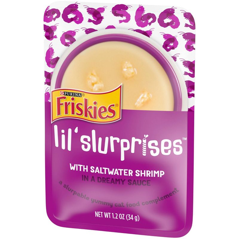 Friskies Lil' Slurprises Compliments Saltwater Shrimp Wet Cat Food - 1.2oz