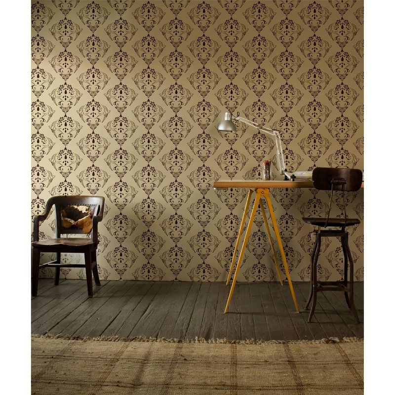 Stencil1 Nature Damask Repeating - Wall Stencil 11" x 11"