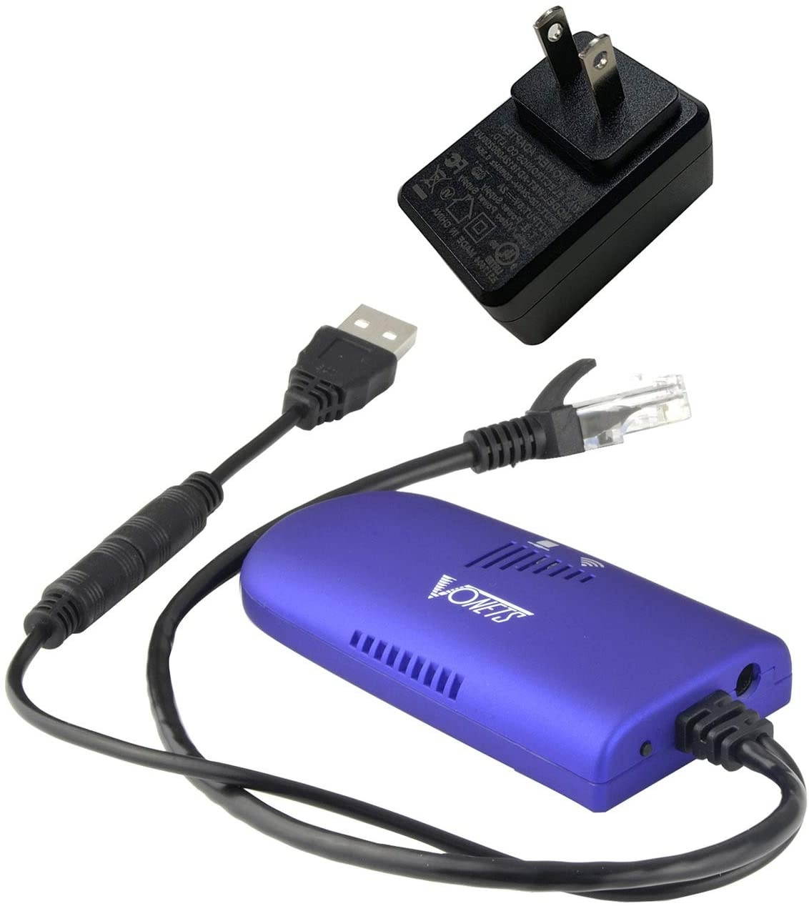VONETS WiFi Bridge Repeater 2.4G 300mbps Wireless to Wired Ethernet Bridge + (5V / 2.1A) USB Wall Charger Adapter
