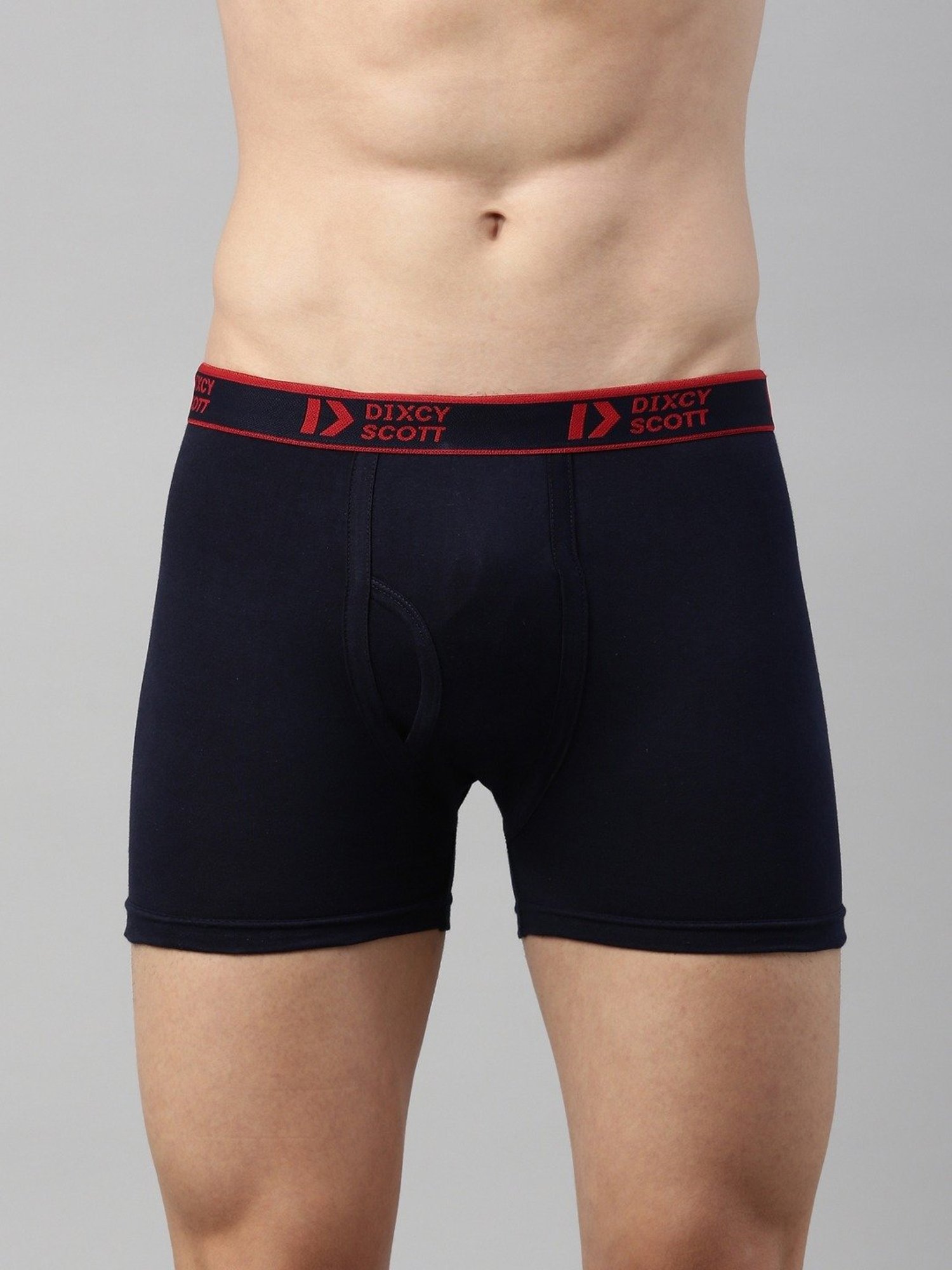 Dixcy Scott Originals Navy Cotton Regular Fit Trunks