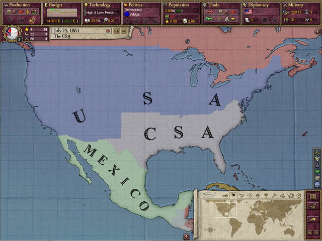 Victoria II: A House Divided DLC [Online Game Code]