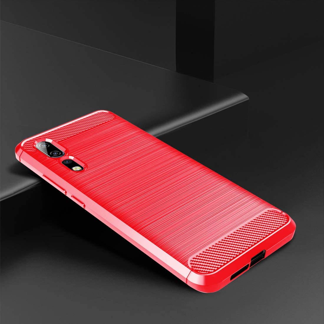 Dzxouui Compatible for ZTE Axon 10 Pro Case,Protective Phone Cover Shockproof Soft TPU Cases for ZTE Axon 10 Pro(DL-Black)