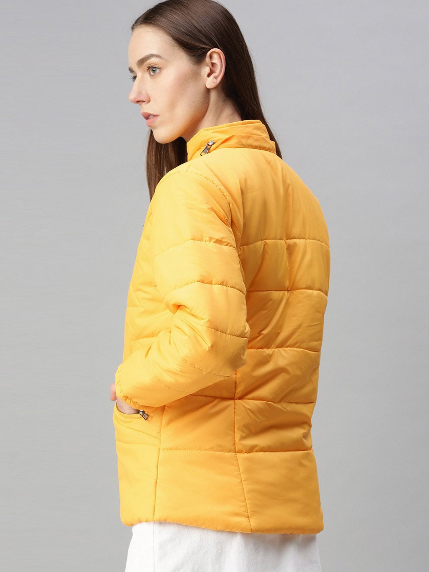 VOXATI Yellow Regular Fit Jacket