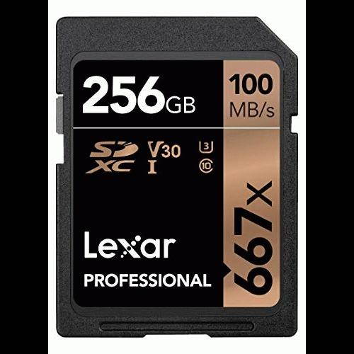 Lexar Professional 667x 256GB SDXC UHS-I/U3 Memory Card #LSD256BNA667