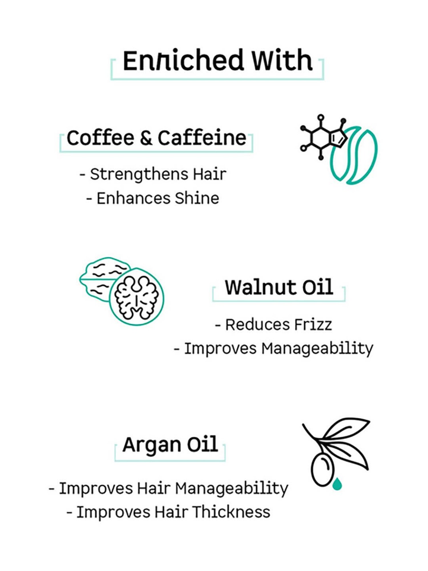 mCaffeine Naked & Raw Coffee Hair Serum - 50 ml