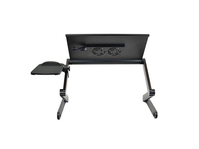 Workez Adjustable Laptop Cooling Stand & Lap Desk Black - Uncaged Ergonomics