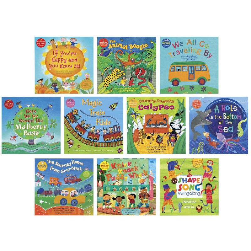 School Specialty Exclusive Read Along Collection with CDs, Grade PreK to 2, set of 10