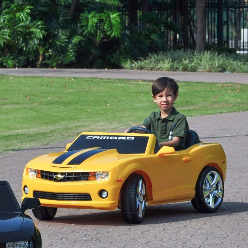Kid Motorz 12V Racing Camaro Two Seater Powered Ride-On - Yellow