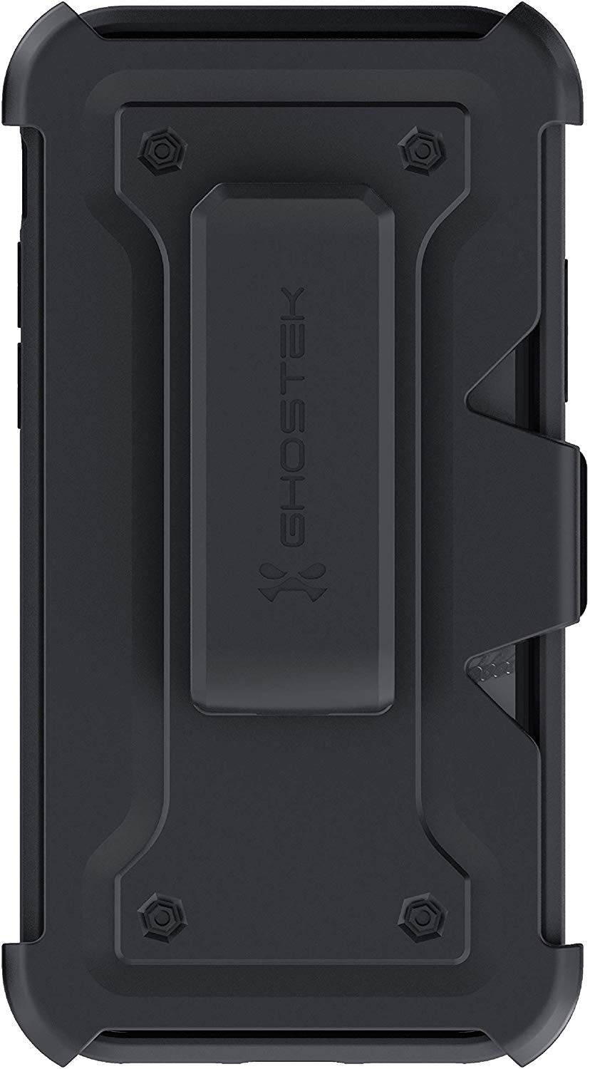 Ghostek Iron Armor Belt Clip iPhone 11 Holster Case with Kickstand and Card Holder Slot Slim Shockproof Design Heavy Duty Protection Wireless Charging Compatible 2019 iPhone 11 (6.1 Inch) - (Blue)