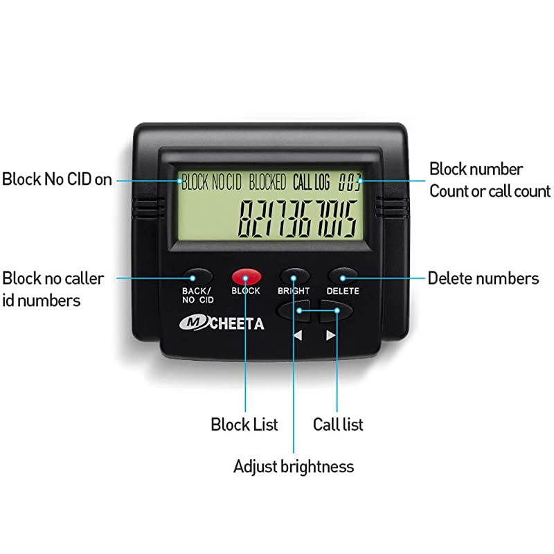 Call Blocker for Landline Phones  V4000 Premium Phones with Call Blocking One Touch Number Block Device Block Unwanted Robocalls and Nuisance Calls