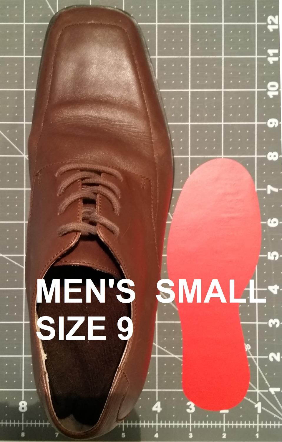 LiteMark Large Size Metallic Gold Footprint Decals - Pack of 8 (4 Pairs)