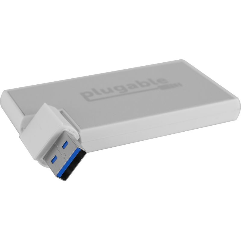 Plugable Rotating 4-Port USB 3.0 Portable Bus Powered Hub - USB - External - 4 USB Port(s) - 4 USB 3.0 Port(s) - PC, Mac, Linux