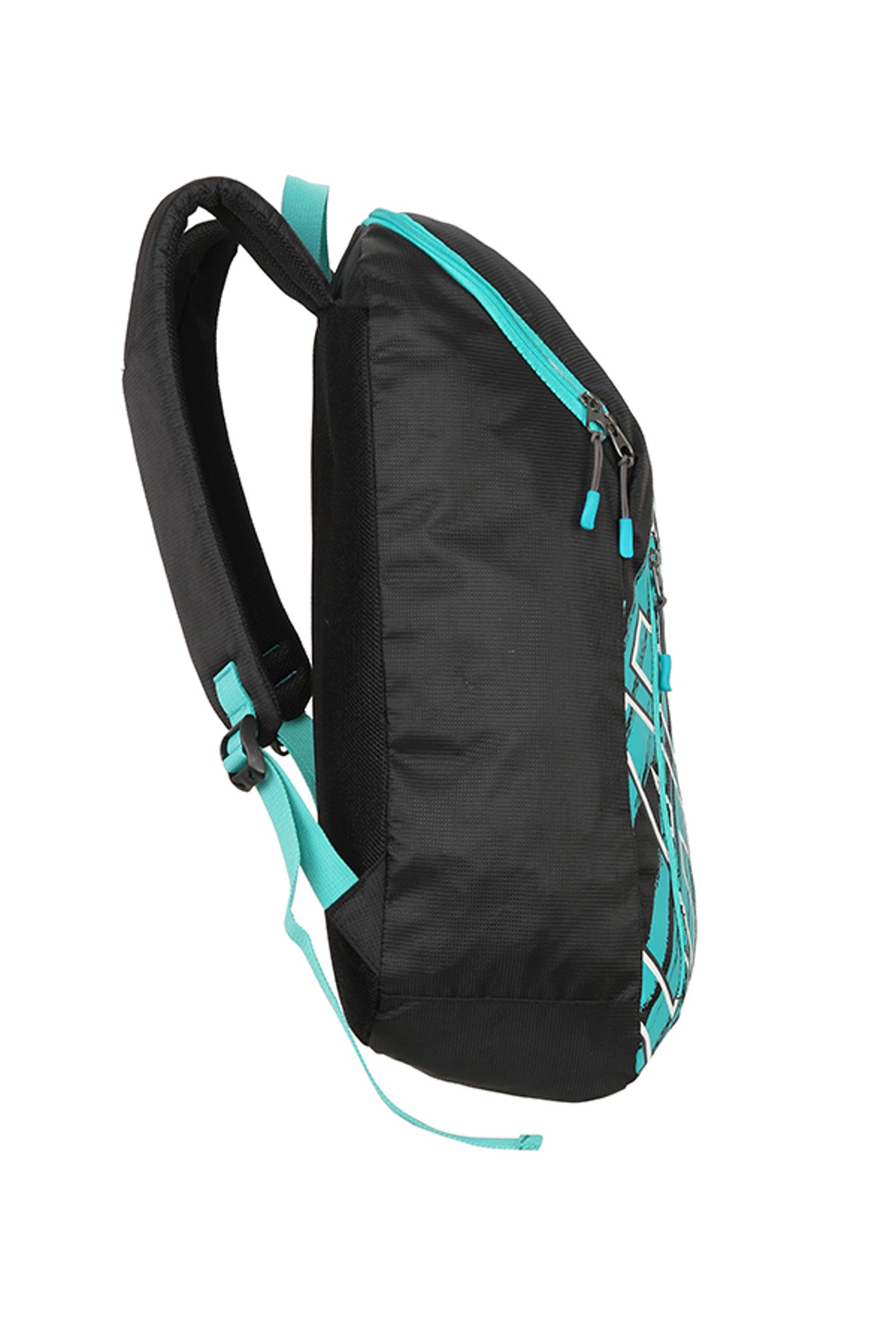 Lavie Clinton Black Printed Polyester Backpack