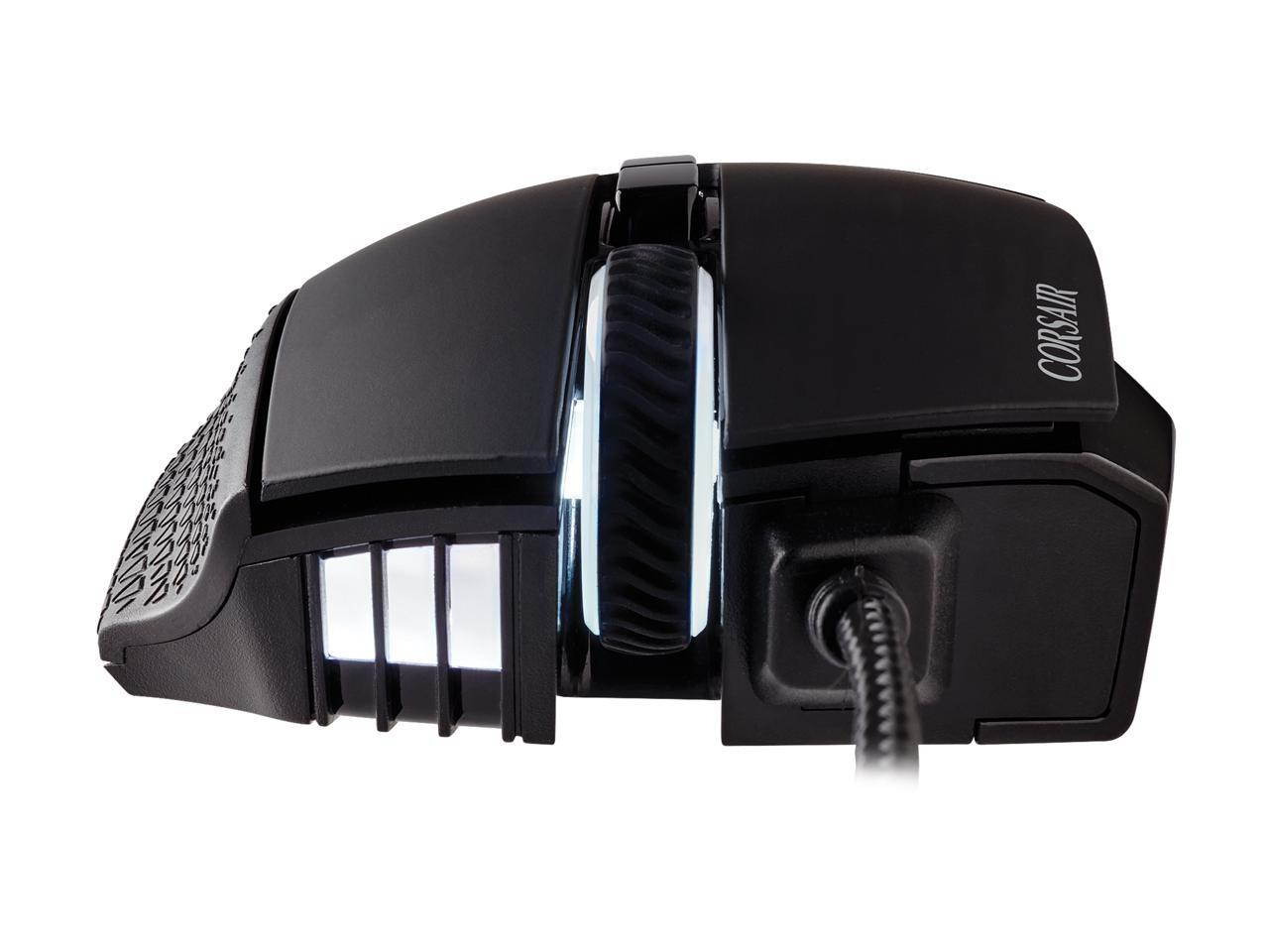 Corsair Scimitar Pro RGB - MMO Gaming Mouse - 16,000 DPI Optical Sensor - 12 Programmable Side Buttons - Black (Packaging may vary)