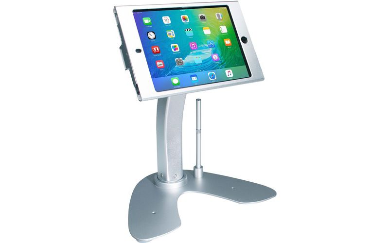 CTA Digital Anti-Theft Security Kiosk Stand for iPad mini 1-4 - Up to 13" Screen Support - 10.5" Height x 8.5" Width x 10.8" Depth