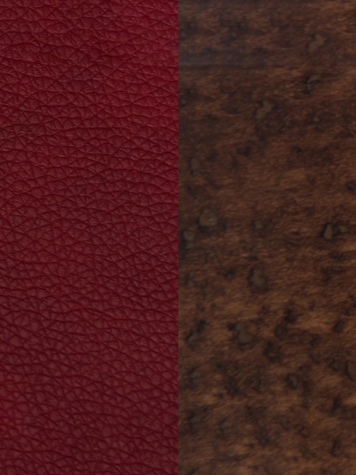 Durian Amelia Burgundy Solid Wood & Premium Leatherette Dining Chair in Red Finish