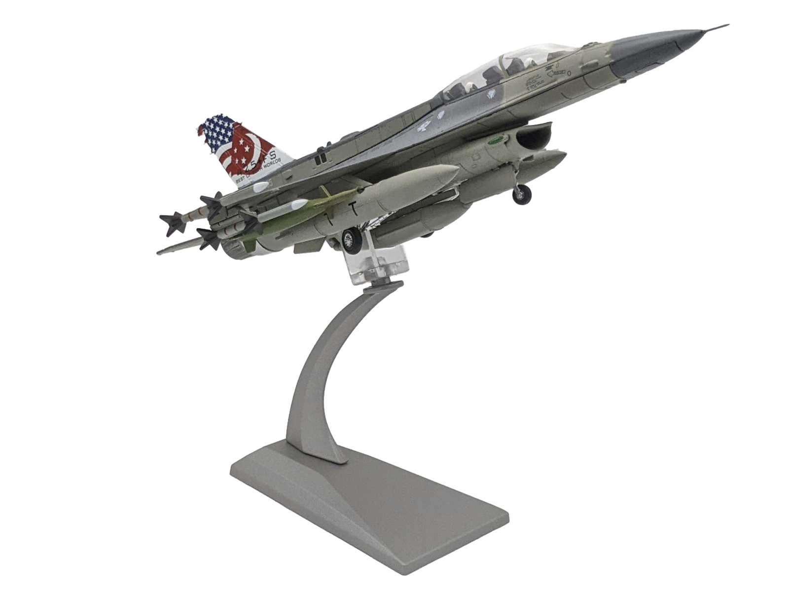 General Dynamics F-16C Fighting Falcon "Shark" Fighter Aircraft "57th Wing 64th Aggressor Squadron Nellis AFB" (March 2017) "Air Power Series" 1/72 Diecast Model by Hobby Master