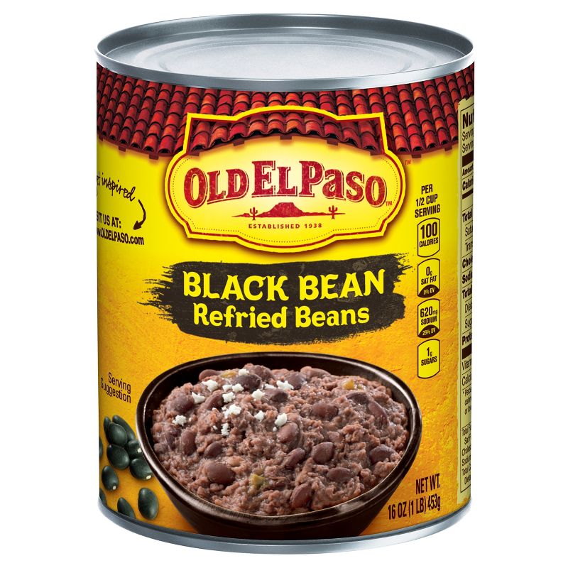 Old El Paso Refried Beans Black Beans 16oz