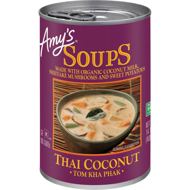 Amy's Soups Thai Coconut Soup Tom Kha Phak - 14.1oz