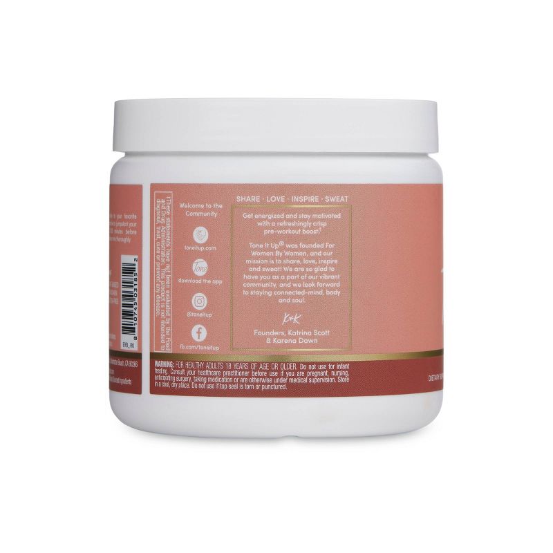 Tone It Up Plant-Based Energy Powder - Very Berry - 5.92oz