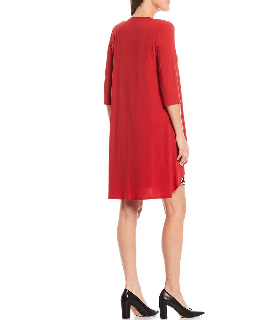 R & M Richards Petite Size Jersey Knit 2-Piece Jacket Dress