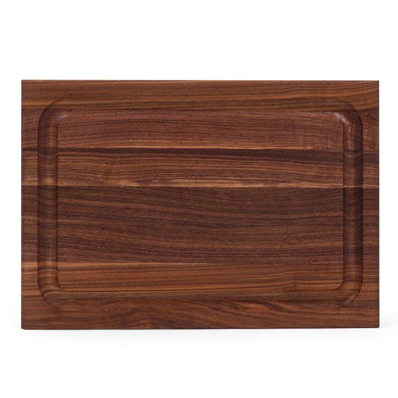 John Boos Walnut Barbecue Carving Cutting Board with Edge Groove, 18 x 12 x 1.5 Inches and 3 Piece Wood Cutting Board Care and Maintenance Set