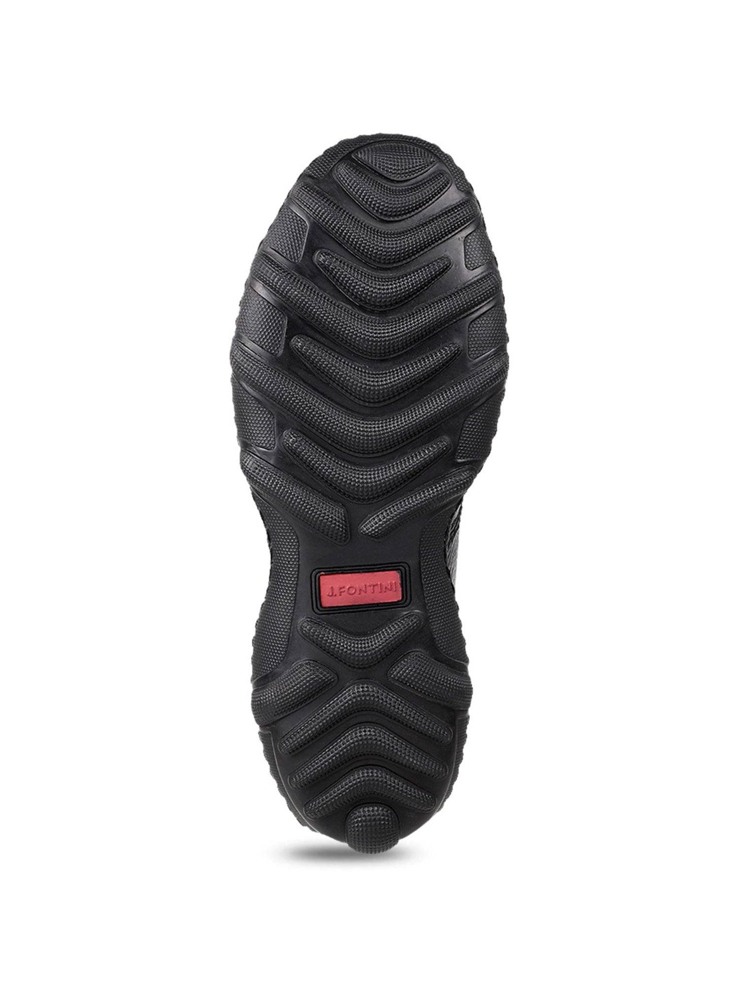 J. Fontini by Mochi Men's Black Cross Strap Sandals