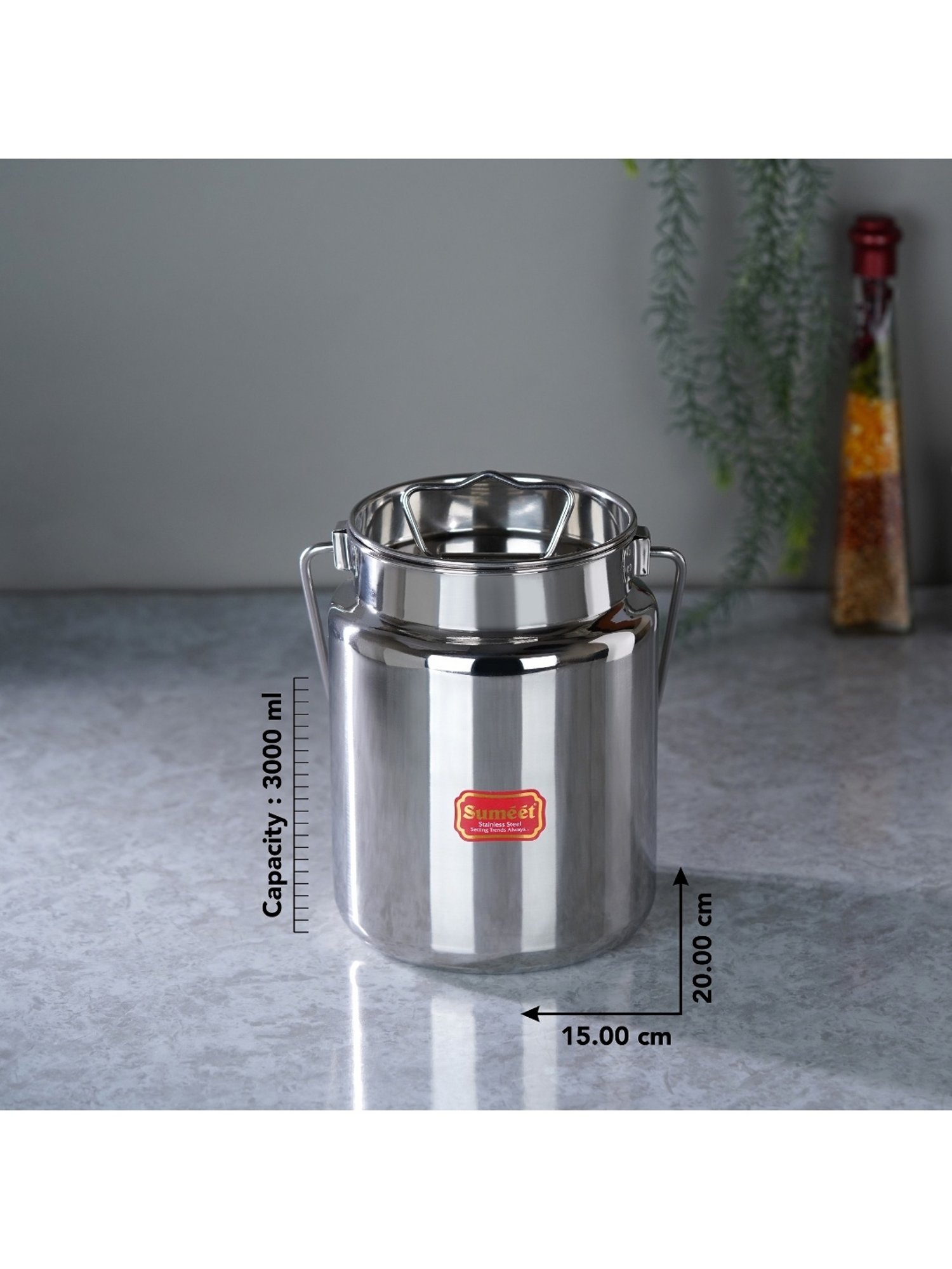 COLE & MASON White & Beige Ceramic Pourer - Set of 1