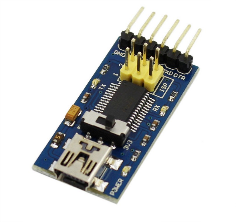 FTDI Basic 6 Pin 3.3/5V For Arduino USB to TTL FT232 Program Download Module