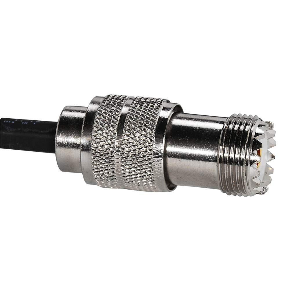 Eagles 6feet rg58 Coax Cable with UHF Male PL259 to UHF Male PL259 connectors, PL-259 UHF Female to UHF Female Coax Adapter