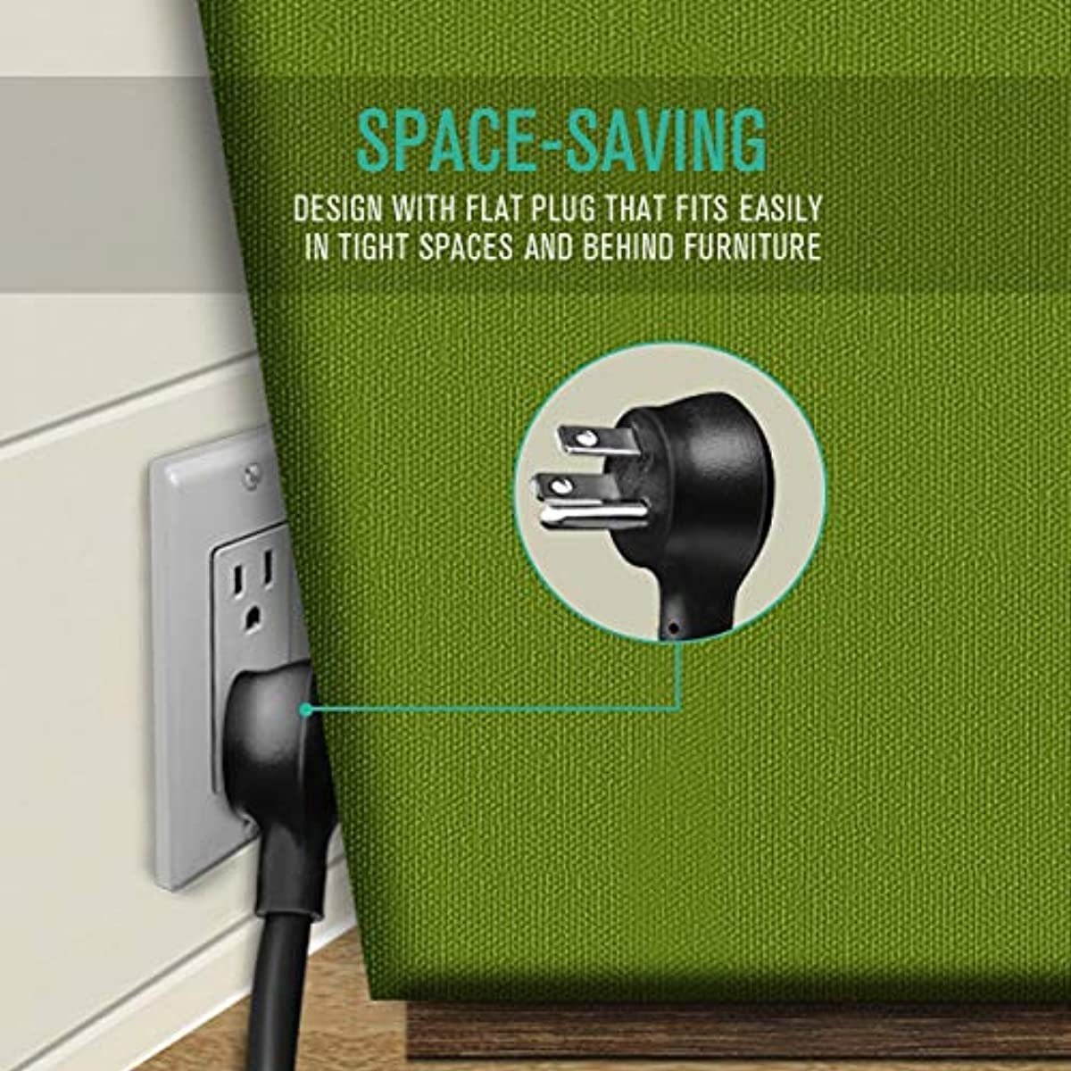 USB C Surge Protector with Power Delivery, Nekteck Power Strip Pad Desktop Charging Station, 45W USB C Port 4 Outlet 2 USB-A Ports 5Ft Power Cord for Travel Office(NOT Ideal for Note10/S10/10+PPS)