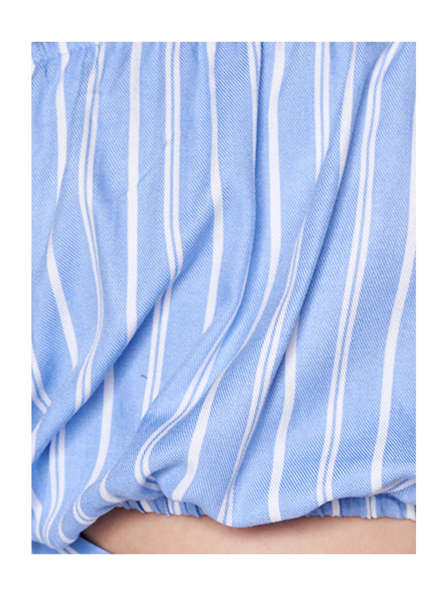 AND girl Blue Striped Top with Palazo