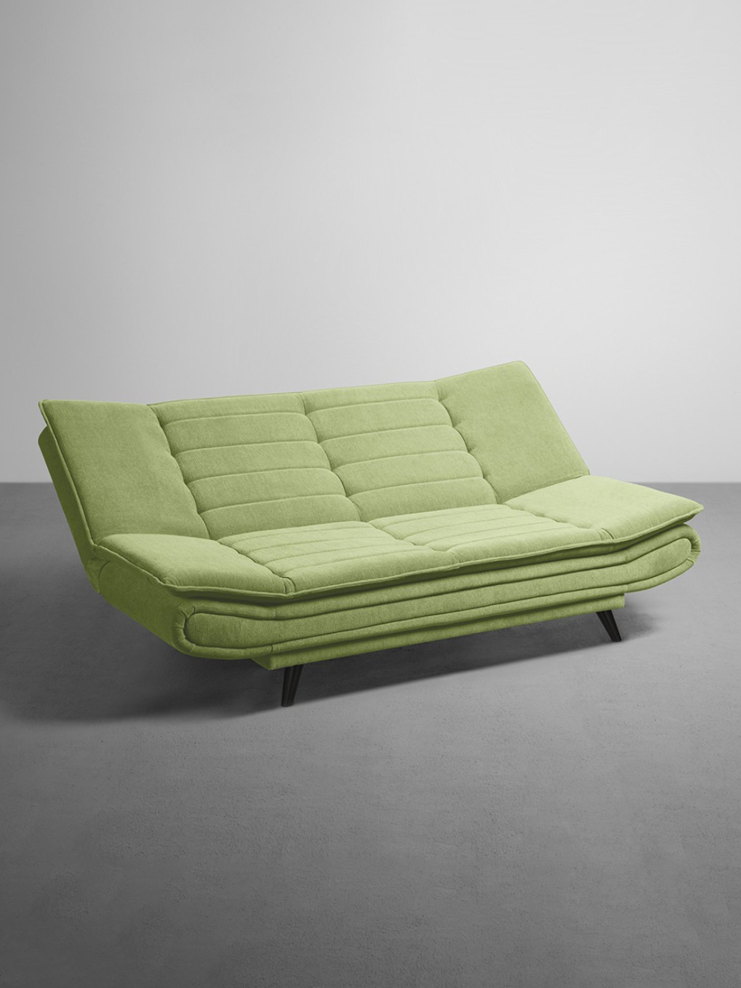 Sleepyhead Matcha Green Fabric Foldable 3 Seater Sofa Cum Bed