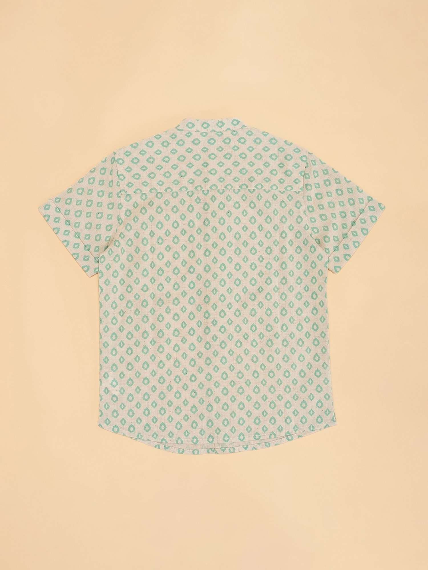 Indus Route by Pantaloons Boys White Print Shirt