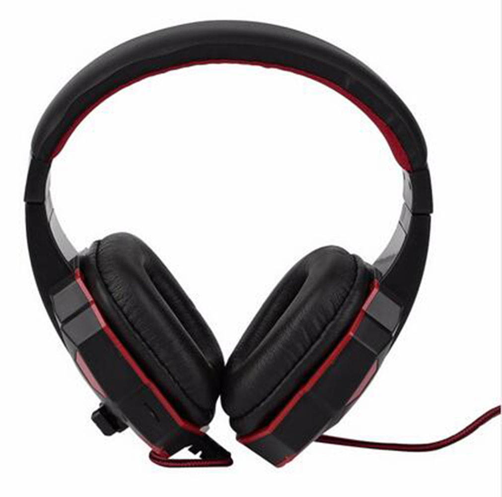 SY830MV Game Headphone Stereo Over-Ear Gaming Headset Headband Earphone with Light for Computer PC Gamer Adjustable Length Hinges 3.5mm