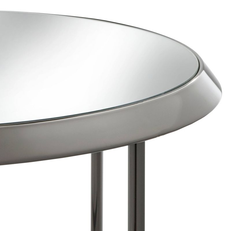 Carly Nickel Coffee Table Black - Buylateral
